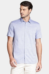 CAMISA MAS MC REG LOOP FLAME BOSCO AZUL MEDIO