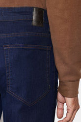 CALCA MAS JNS SLIM DARK BLUE KOMBAT AZUL ESCURO