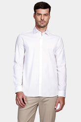 CAMISA MAS ML SLIM TRICOLINE STRETCH BRANCO