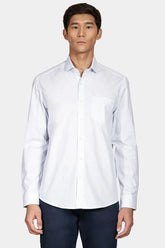 CAMISA MAS ML REG CB XADREZ CLASSICO BRANCO/AZUL