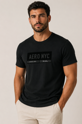 CAMISETA MAS MC SILKADA AEROPOSTALE PRETO