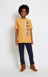 CAMISETA MC MAS TEEN SILKADA AEROPOSTALE MESCLA MOSTARDA