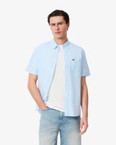 CAMISA MC MAS LACOSTE AZUL CLARO F6Z