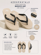 CHINELO MASC BASICA A87 AEROPOSTALE CRUDO