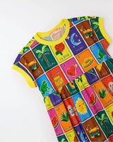 VESTIDO MALHA SUERTE FABULA ESTAMPADO