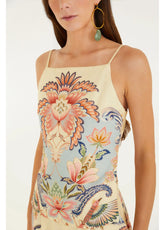 BLUSA LENCO RENCANTO BOHO FARM BEGE