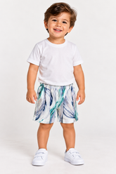 BERMUDA OGOCHI INF BOXER EST ESSENCIAL BRANCO 9757