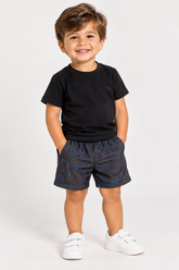 BERMUDA OGOCHI INF BOXER EST ESSENCIAL PRETO 9754