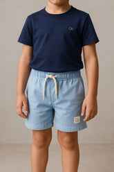 BERMUDA OGOCHI INF RESORT CASUAL CURTA AZUL CLARO 0118