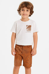 CONJ MAS CAM FOLHA PEITO E BER SARJA EST OFF WHITE