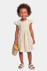 VESTIDO MC LISTRADO MALHA FLORENCE BEGE