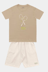 CONJ MAS CAM RAQUETES BORD E BERM MLT CARAMELO/BAUNILHA