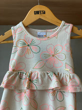VESTIDO BAB CINT M FLORENCE EST FLORES BAUNILHA