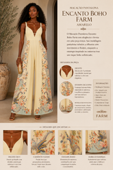 MACACAO PANTALONA ENCANTO BOHO FARM AMARELO
