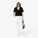 BLUSA FEM MC GOLA V LACOSTE PRETO 031