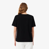 BLUSA FEM MC GOLA V LACOSTE PRETO 031