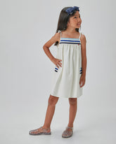 VESTIDO TRIC C DET PALA DEC E BOLSOS LAT OFF WHITE