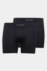 KIT 02 CUECAS BOXER SEM COSTURA ARAMIS PRETO