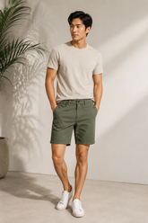 BERMUDA MAS COLOR MOLETOM ARAMIS VERDE MILITAR