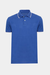 POLO MAS MC CLASSIC 1 FRISO ARAMIS AZUL ROYAL/CINZA CLARO