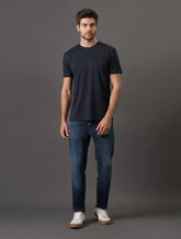 CAMISETA CKJ MAS MC ESSENTIALS MARINHO