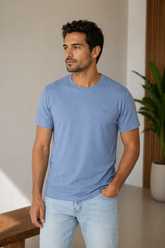 CAMISETA MAS MC ESSENCIAL OGOCHI AZUL MEDIO 3922