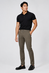 CALCA ARAMIS CHINO SLIM CLASSICA SARJA VERDE MILITAR