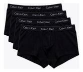 KIT 4 CUECAS CKJ MAS LOW RISE TRUNK PRETO