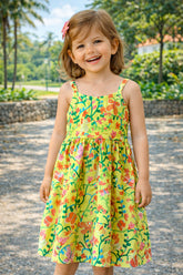 VESTIDO FEM BASIQUINHO FUN ALPHABETO AMAREL