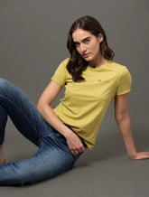 BLUSA CKJ FEM LOGO CKJ VERDE PISTACHE