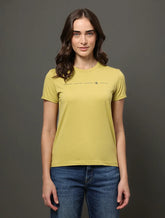 BLUSA CKJ FEM LOGO CKJ VERDE PISTACHE