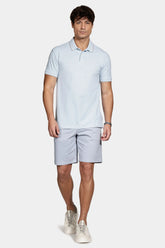 POLO MAS MC CLASSIC 1 FRISO ARAMIS TOPAZIO/CINZA CLARO