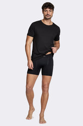 KIT 3 CUECAS BOXER SEM COSTURA ARAMIS PRETO