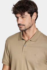 POLO MAS PIMA INTERLOCK ARAMIS AREIA