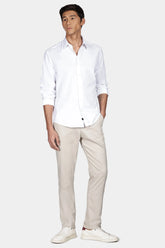 CAMISA ML REG FIO 50 EGIPCIO PETRONAS BRANCO