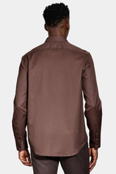 CAMISA ML REG FIO 50 EGIPCIO PETRONAS CASTANHO