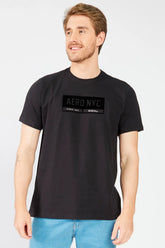 CAMISETA MAS MC COTTON AEROPOSTALE PRETO