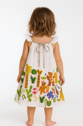 VESTIDO FEM BANDA DA FLORESTA FABULA BRANCO