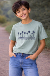 CAMISETA RSV MINI EST TROPICAL WAY AZUL DUST