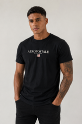 CAMISETA MAS COMFORT SILKADA AEROPOSTALE PRETO