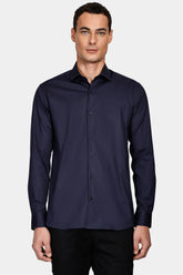 CAMISA MAS ML SLIM TRICOLINE STRETCH MARINHO