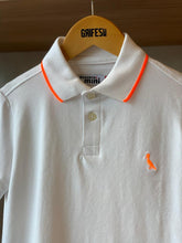 POLO RESERVA MINI MAS FRISO NEON BRANCO
