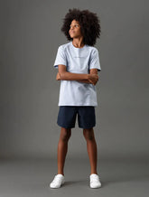 CAMISETA CKJ KIDS MC LOGO CENTRALIZADO LAVANDA