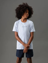 CAMISETA CKJ KIDS MC LOGO CENTRALIZADO LAVANDA