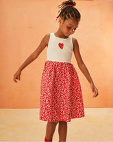 VESTIDO RIBANA CORAZON FABULA VERMELHO