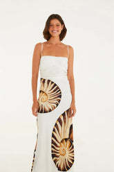 VESTIDO ALCINHA AMONITA FARM OFF WHITE