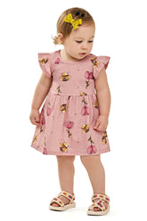 VESTIDO MALHA EST ABELHA C LACO CABELO ROSE