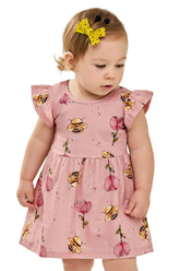 VESTIDO MALHA EST ABELHA C LACO CABELO ROSE