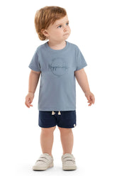 CONJ MAS CAM HAPPINESS BORD E BERM MLT AZUL MEDIO