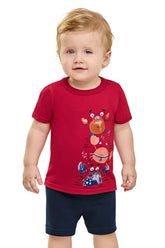 CONJ MAS CAM CARANGUEJOS E BERM MLT VERMELHO